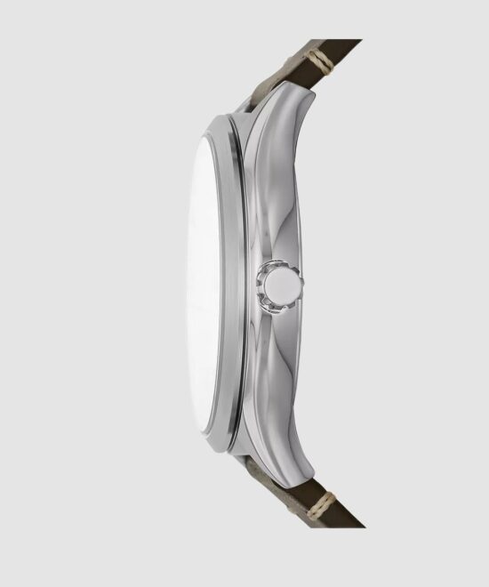 Fossil Wylie Three-Hand Grey Leather Watch